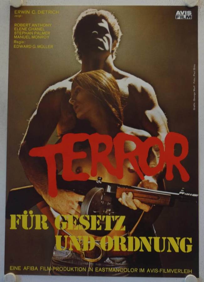Terror für Gesetz und Ordnung originales deutsches Filmplakat
